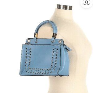 light blue laced stitch detail handbag - ADORABLE!!!!!